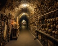 Mysterier och historia i Paris katakomber